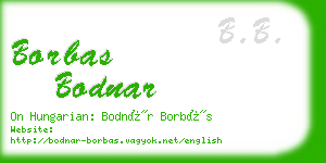 borbas bodnar business card